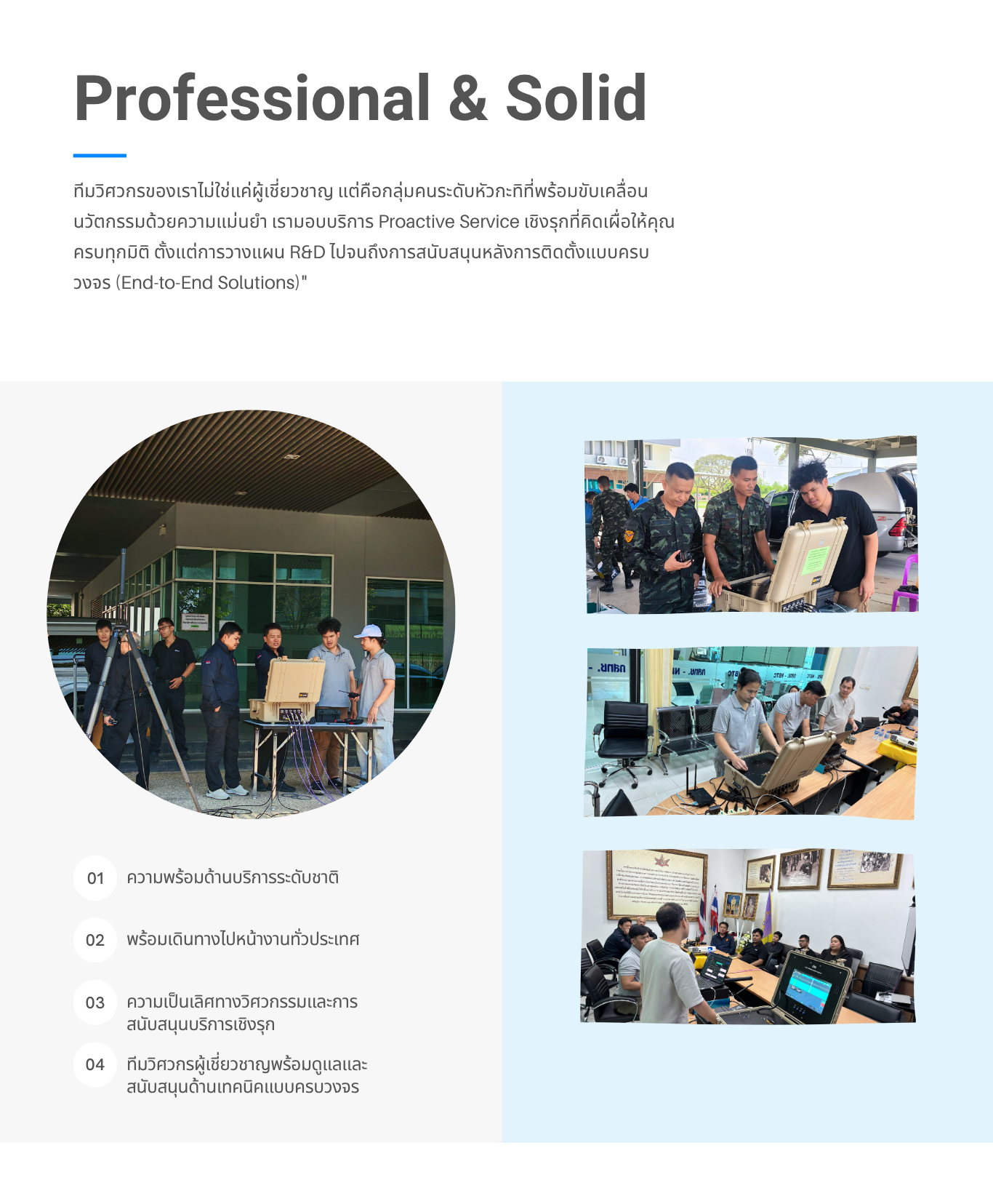 Professional & Solid Detail